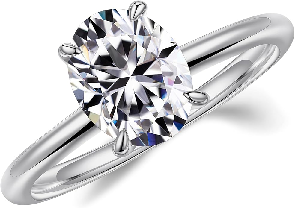 Moosea Oval Cut Moissanite Ring